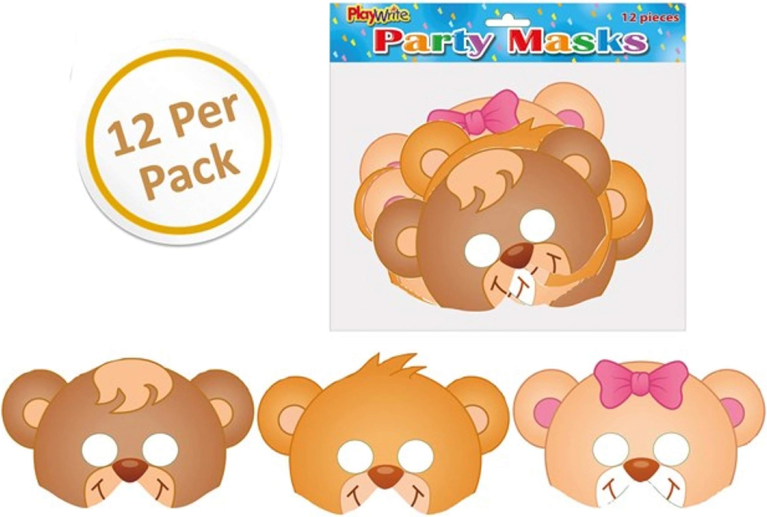 Playwrite Woodland Card Masks x12