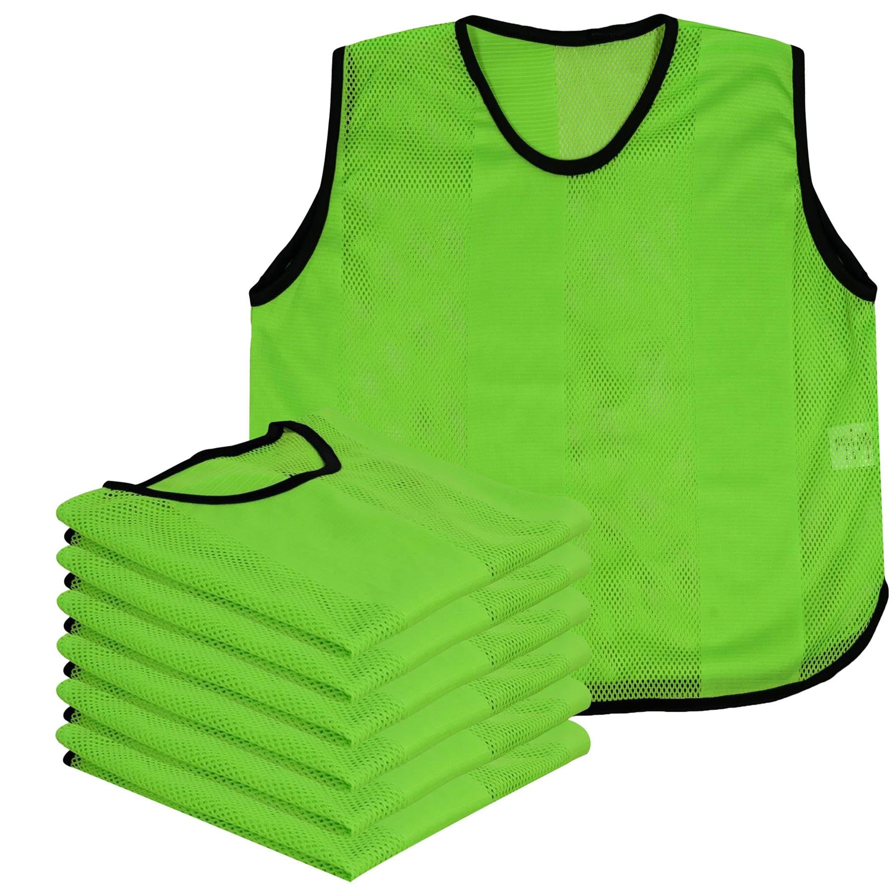 A2Z 4 Kids 6 Pack Training Bibs Sports Vests Comfortable Breathable Football Baseball Hockey Cricket Volleyball Rugby Sports Bibs