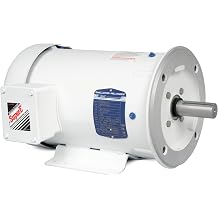 BALDOR CEWDM3610T Wash Down Duty Motors, Three Phase, Totally Enclosed, C-Face, Foot Mounted, 3 hp, 3450 RPM, 3PH, 60 Hz, 182TC, 3532M, TEFC, F1, 208-230/460V, Steel