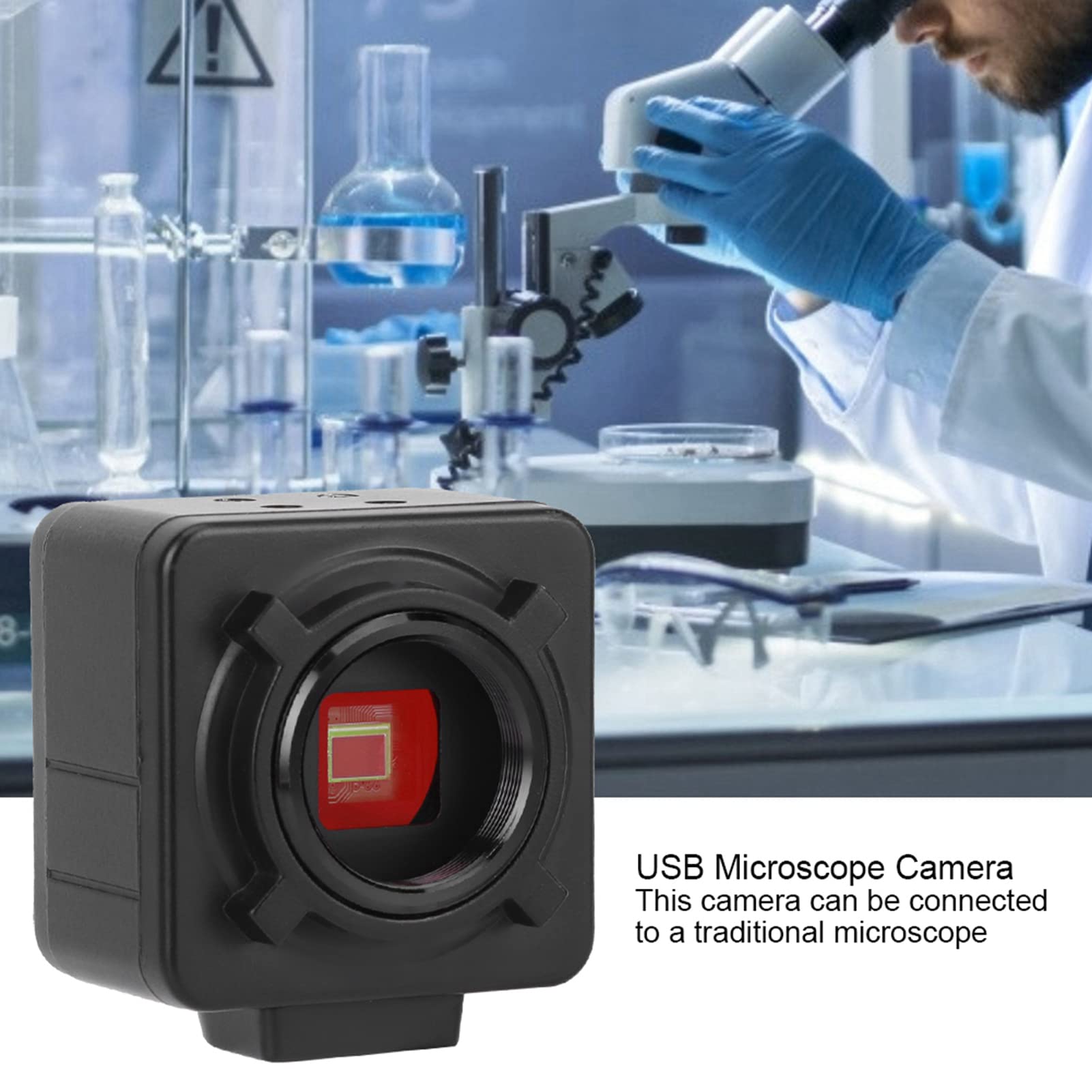 lyrlody Kamera Mikroskopowa USB Cyfrowa Kamera Przemysłowa CMOS 5,0 MP ABS 2592 X 1944 USB 2.0 Obrazowanie w Czasie Rzeczywistym do Nauczania Mikroskopu Inspekcja Napraw