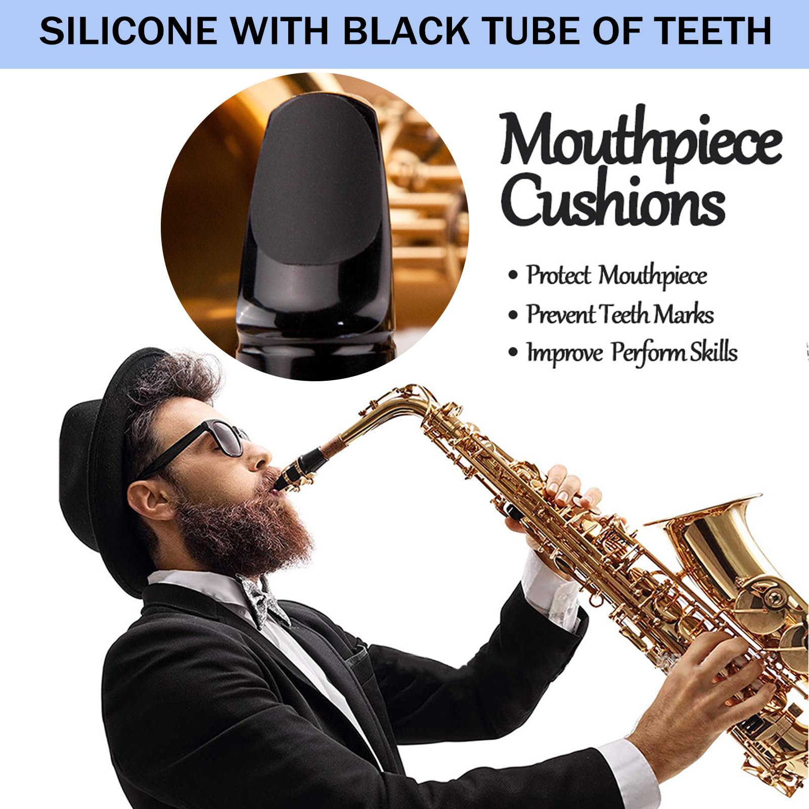 TYXHXTF Kit de Nettoyage pour Saxophone, Chiffons de Nettoyage pour Saxophone, pour l'entretien de la Clarinette de Saxophone