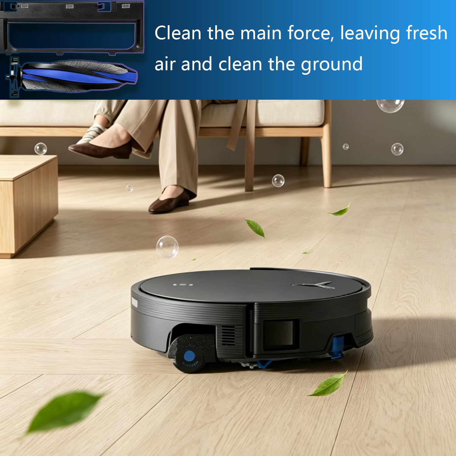 Pływająca osłona szczotki głównej i części zamienne do szczotki rolkowej kompatybilne z ECOVACS DEEBOT X12 Pro Omni / X12 OMNICYCLONE akcesoria do odkurzacza robota (B)