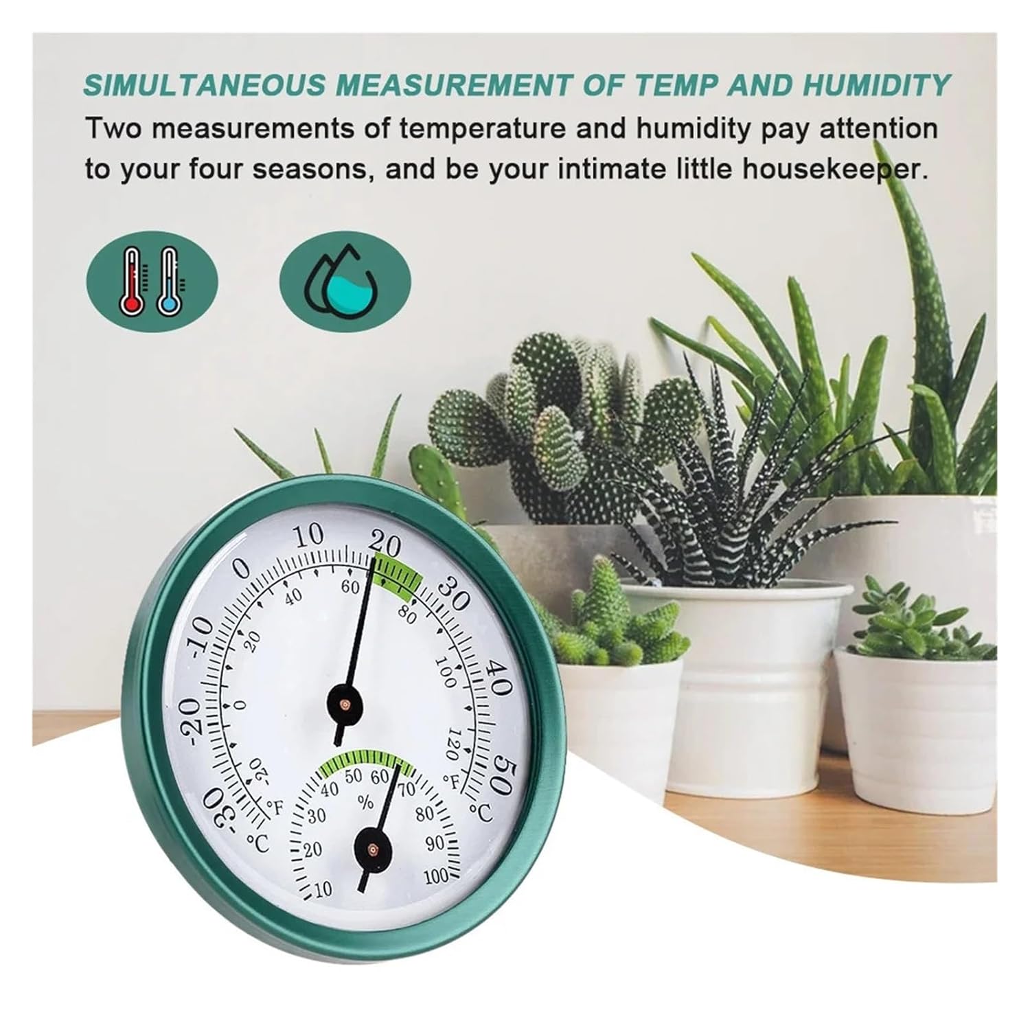 Mini 2 in 1 Thermometer Hygrometer -30℃-50℃ Humidity Temperature Meter Monitor Tester for Greenhouse