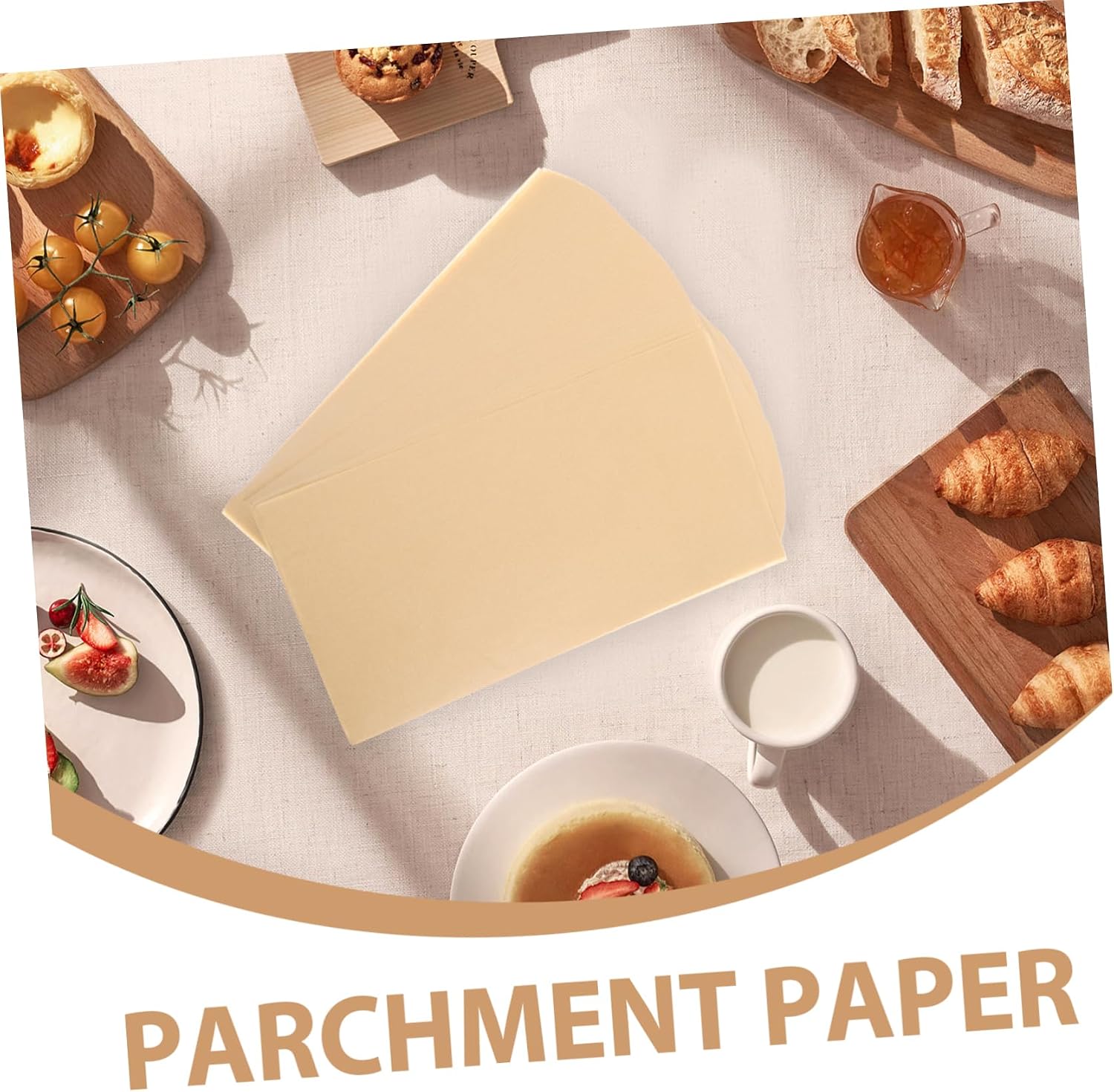 Zerodeko 300Sheets Non Stick Parchment Paper for Baking Greaseproof Moisture Absorbing for Home Baking Commercial Kitchens Versatile Food Storage