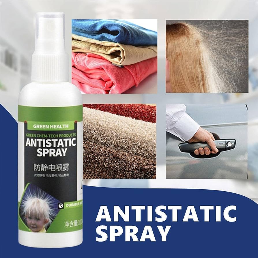 Spray Antistatico 100ml - Elimina Elettricità Statica Da Vestiti, Auto E Tessuti, Effetto Immediato E Durevole - Foto 2