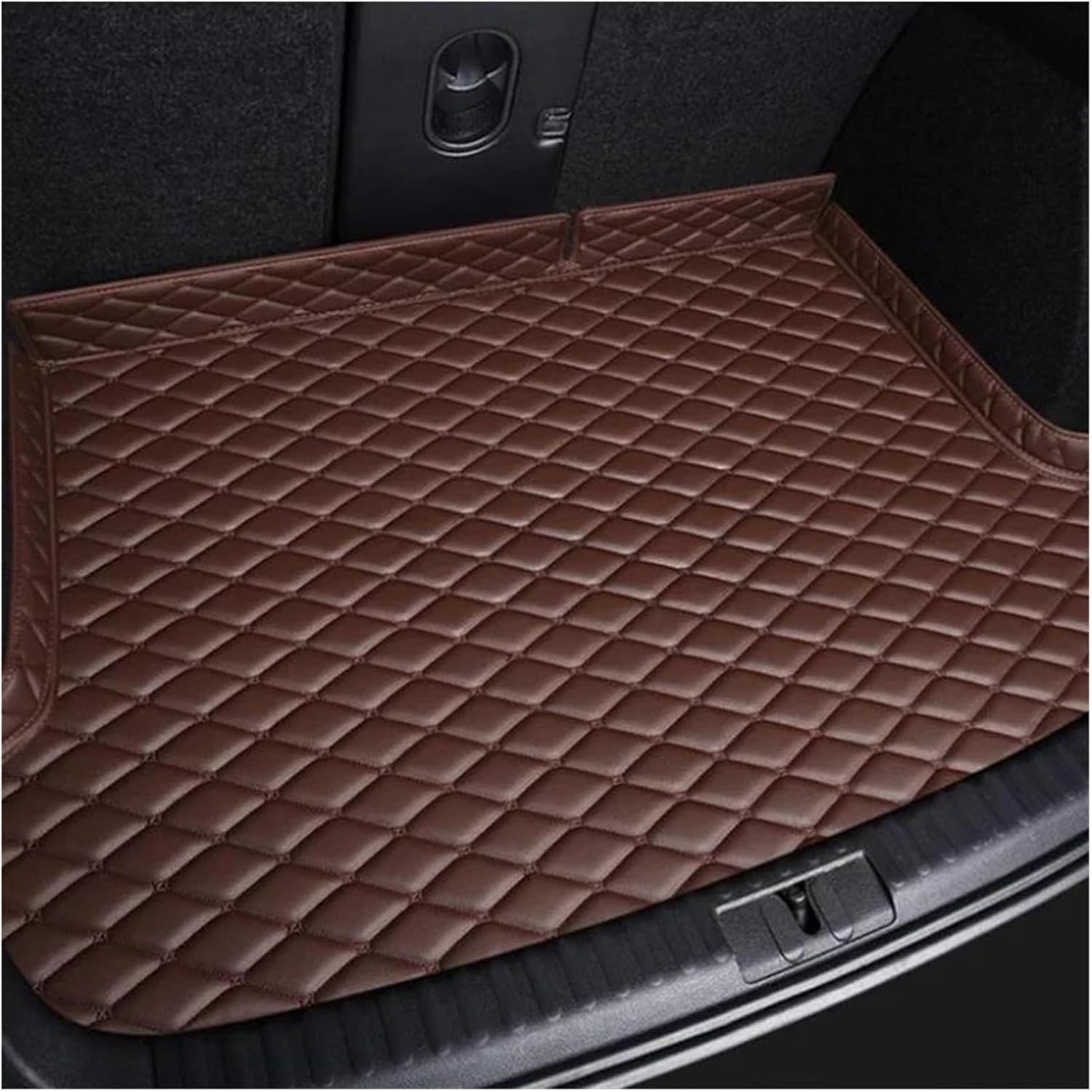 Boot Cover Car Accessories Interior Details Carpet Protective Pad Trunk Mat for Kia for NIRO 2017 Protector(Coffee)