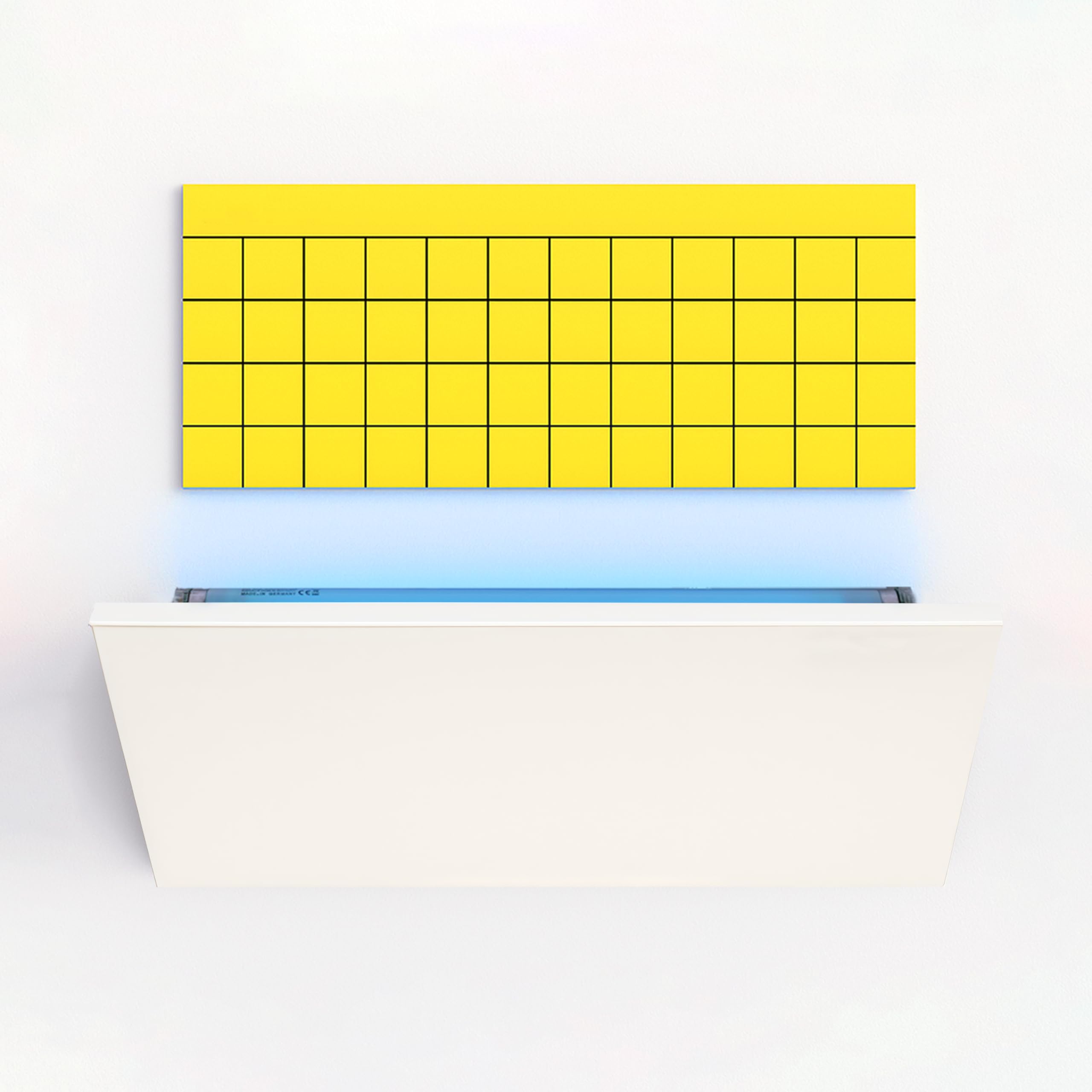 Novokill UV LED Fliegenfänger Insektenvernichter weiß – Fliegenfalle mit Klebefläche – geräuschlos, hygienisch – Für Innenräume & Gastronomie bis 60 m² – Fliegen, Fruchtfliegen, Motten, Mücken