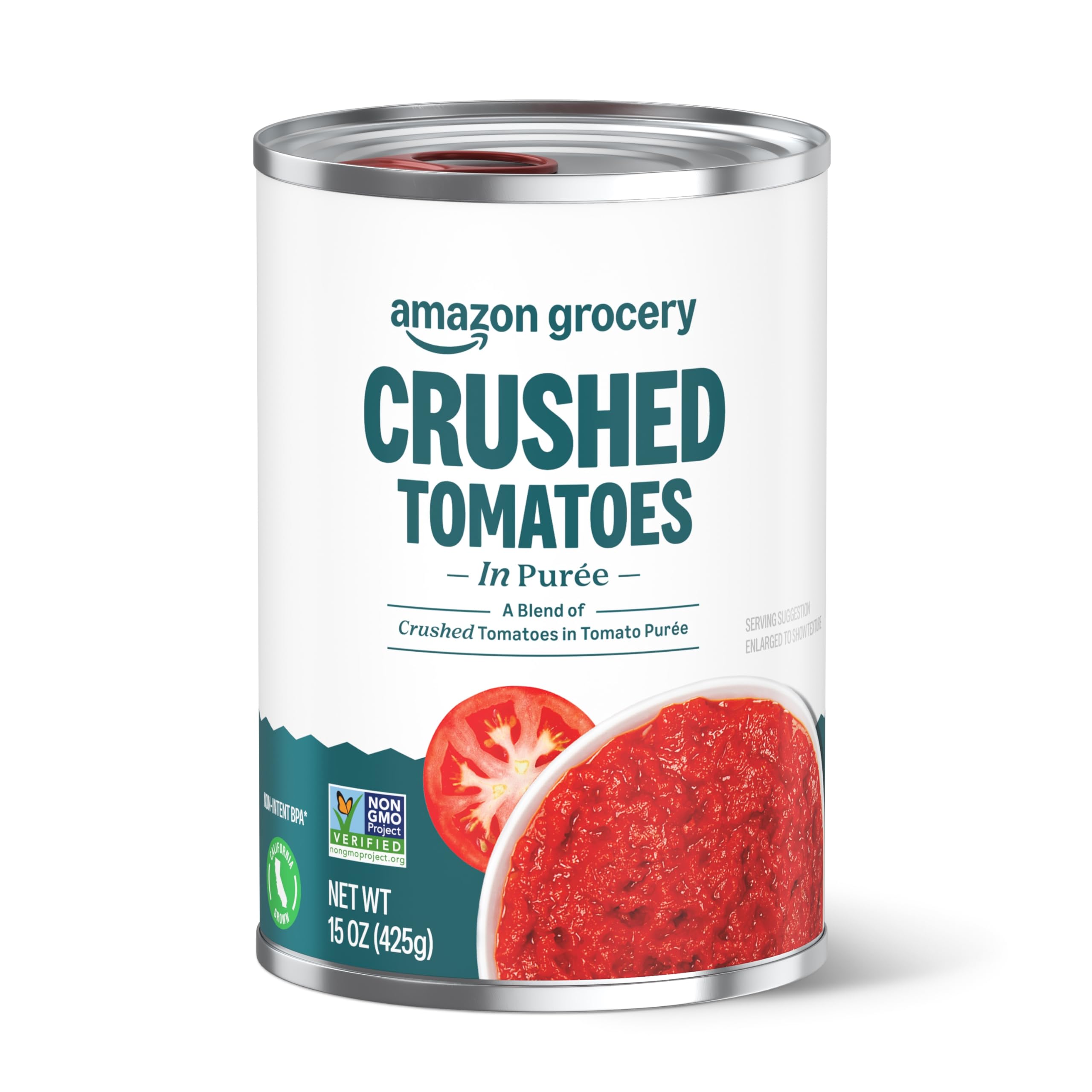 Amazon GroceryCrushed Tomatoes in Purée, 15 Oz (Previously Amazon Fresh, Packaging May Vary)