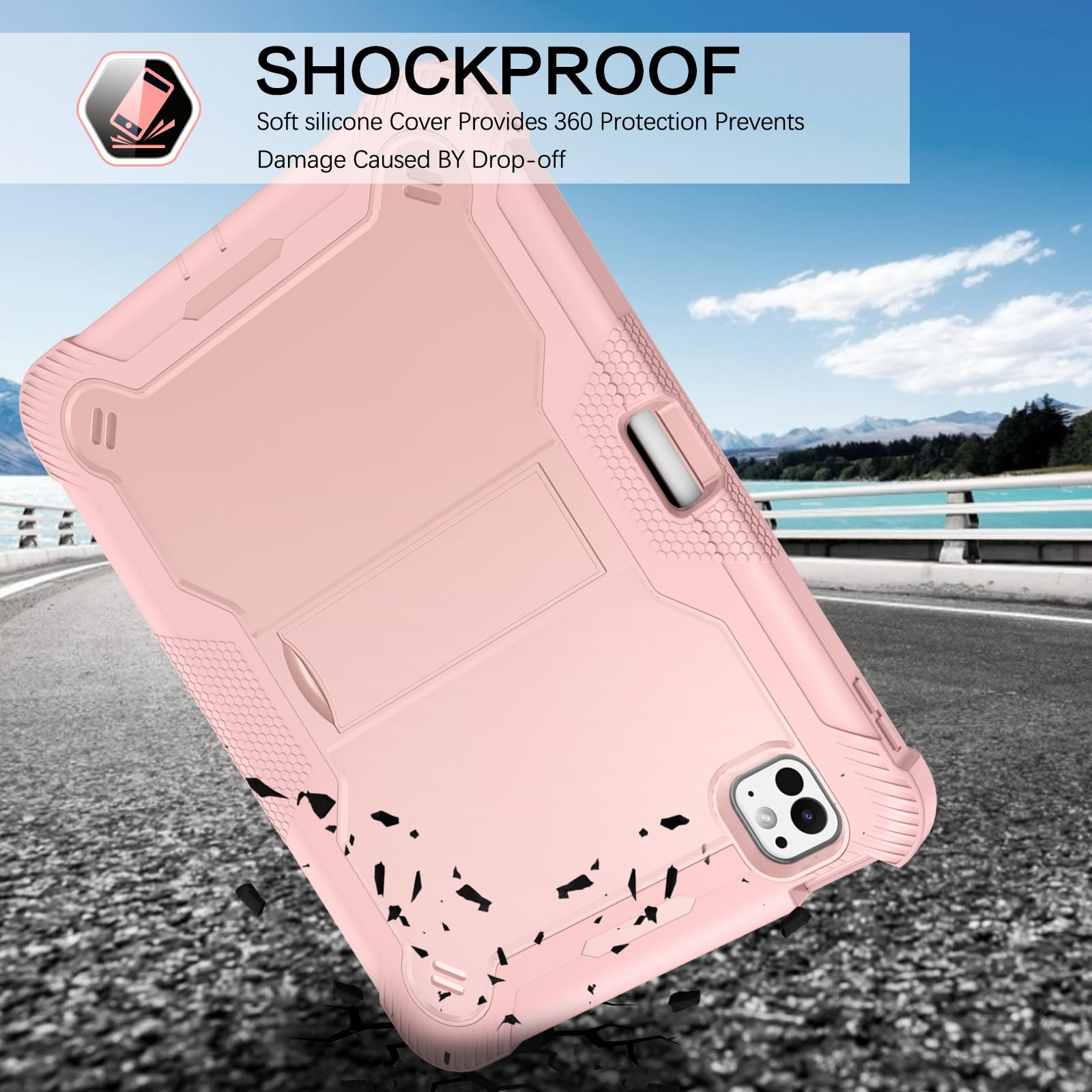 Yuloigan Compatible With IPad Pro M4 11 Inch Case 2024 With Pencil Holder, Slim Smart Protective