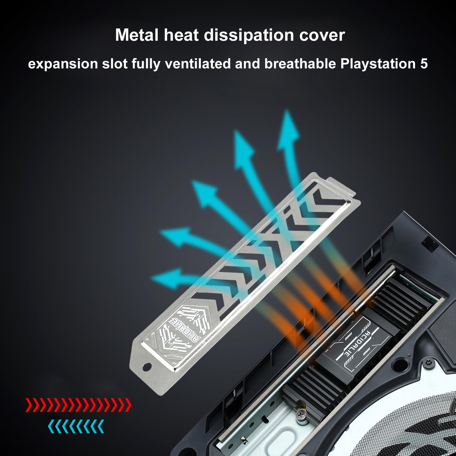 Copertura Dissipazione Calore Per SSD PS5 Pro/Slim - In Metall Con Fori Traspiranti, Filtro Antipolvere - Foto 12