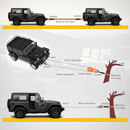Miniatura 79 de Nilight Receptor de enganche de grillete de 2 pulgadas, 45000 libras, resistencia a la rotura, grillete de anillo en D de 3/4 pulgadas con pasador