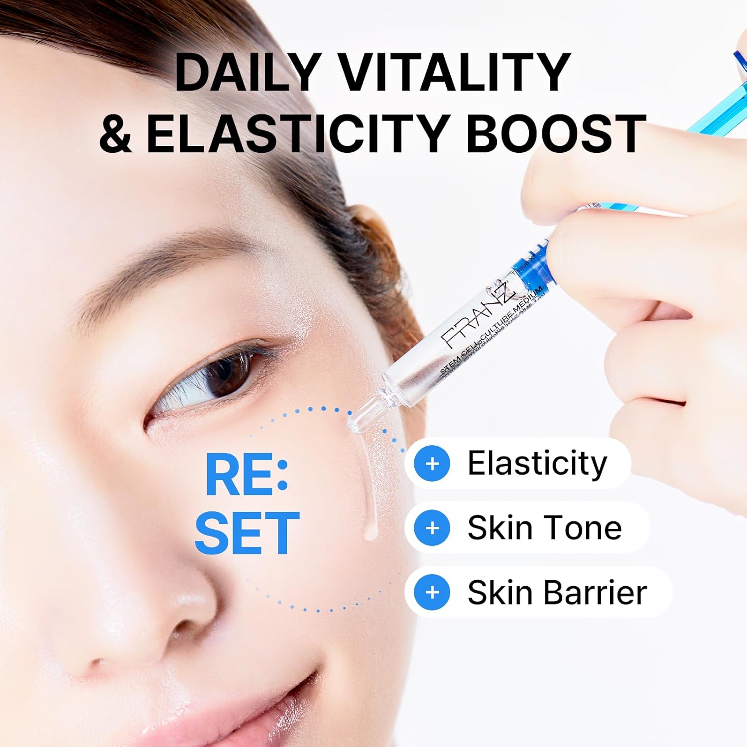 FRANZ Stem Care 10% Ampoule Serum for Face – Stem Cell Conditioned Media (100,000ppm). Daily Revitalizing, Barrier Support, Firming, Hydrating. Advanced Liposome Delivery (1ml, 0.034 fl.oz.) - Image 3