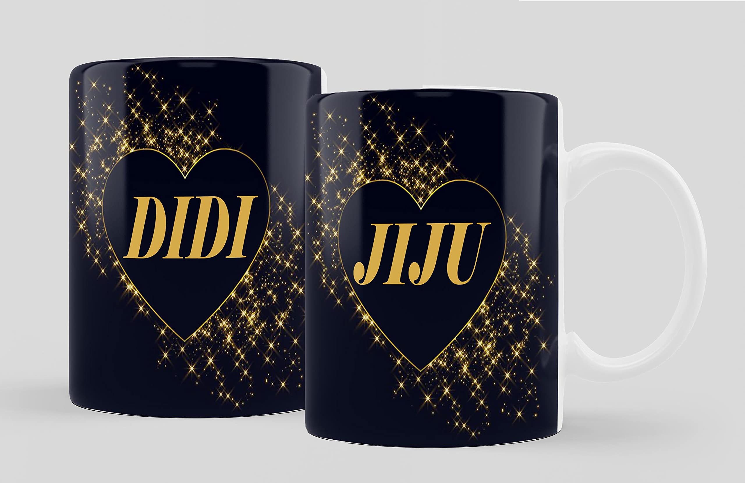 iMPACTGift Jiju and Didu Printed Combo Gift for Marriage Anniversary, Birthday #254