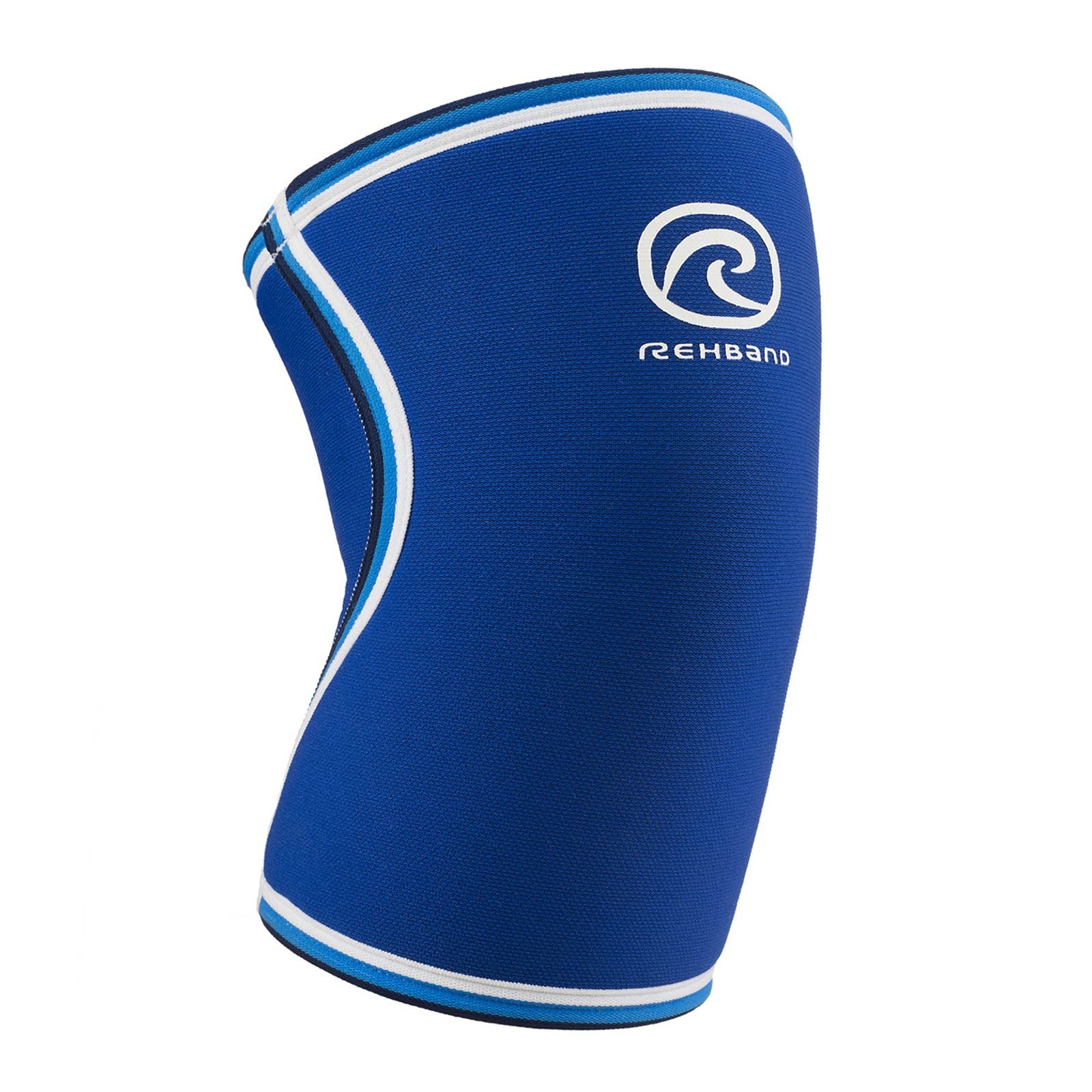 Rehband Classic 7mm Knee Sleeve for Strength Training, Neoprene Knee Brace Competition, Non-Slip Knee Support for Men & Women, Colour:Blue, Size:Large