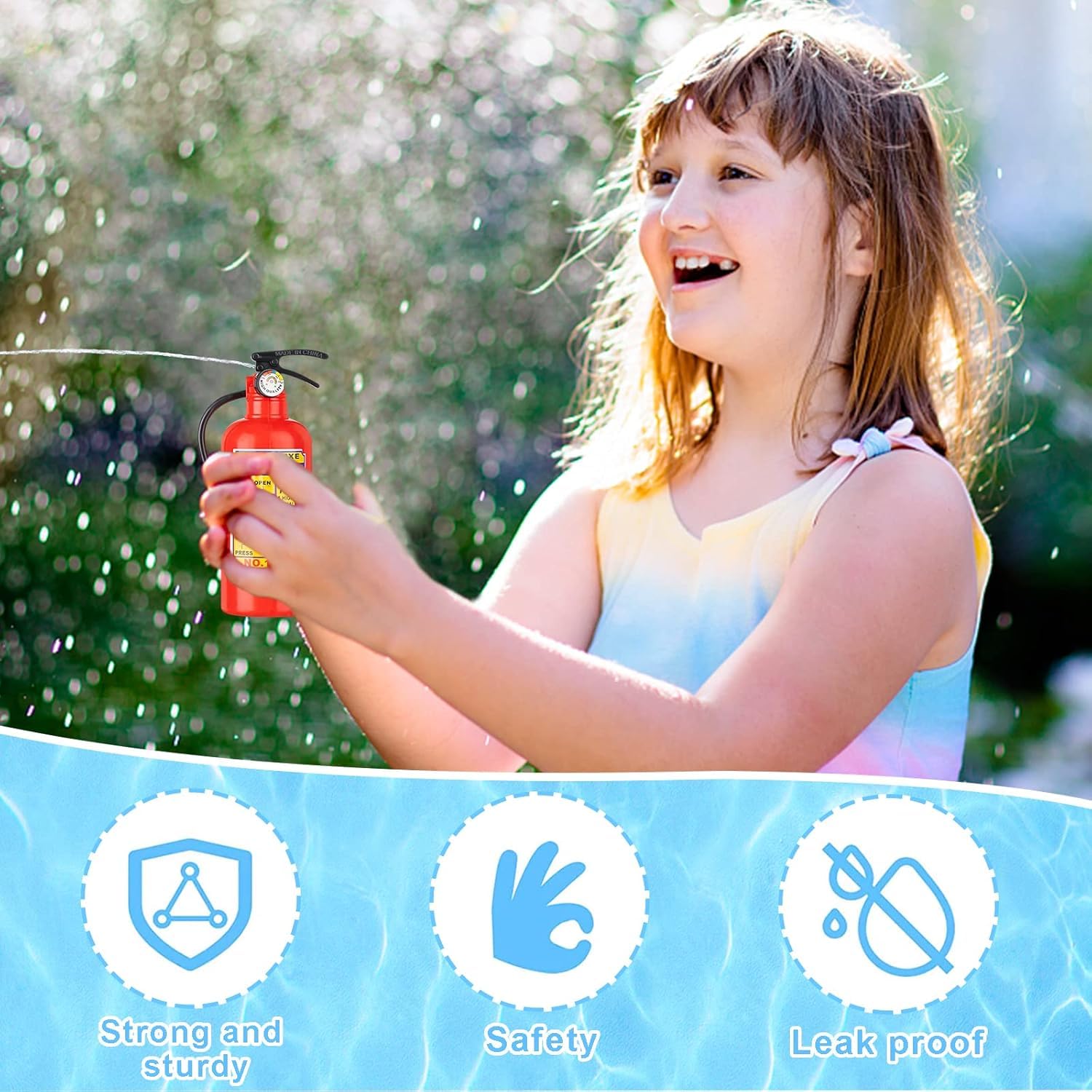 10PCS Giocattoli Estintori, Mini Estintore Giocattolo d'acqua per la Piscina Partito Favore, Giochi Estivi per Bambini All'aperto