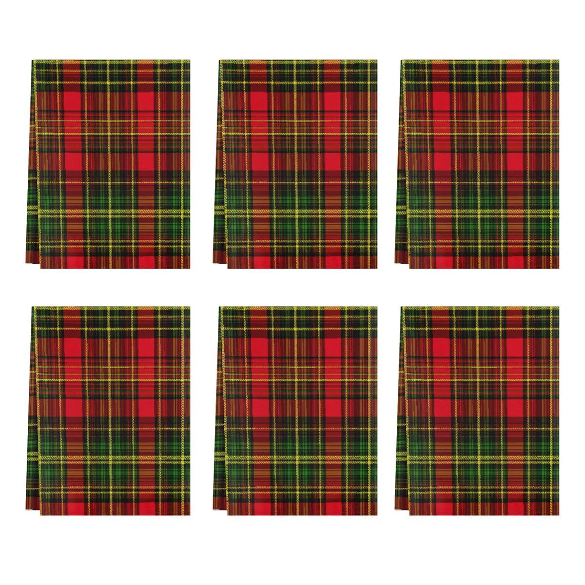 Torchons de cuisine absorbants linge de maison microfibre rouge