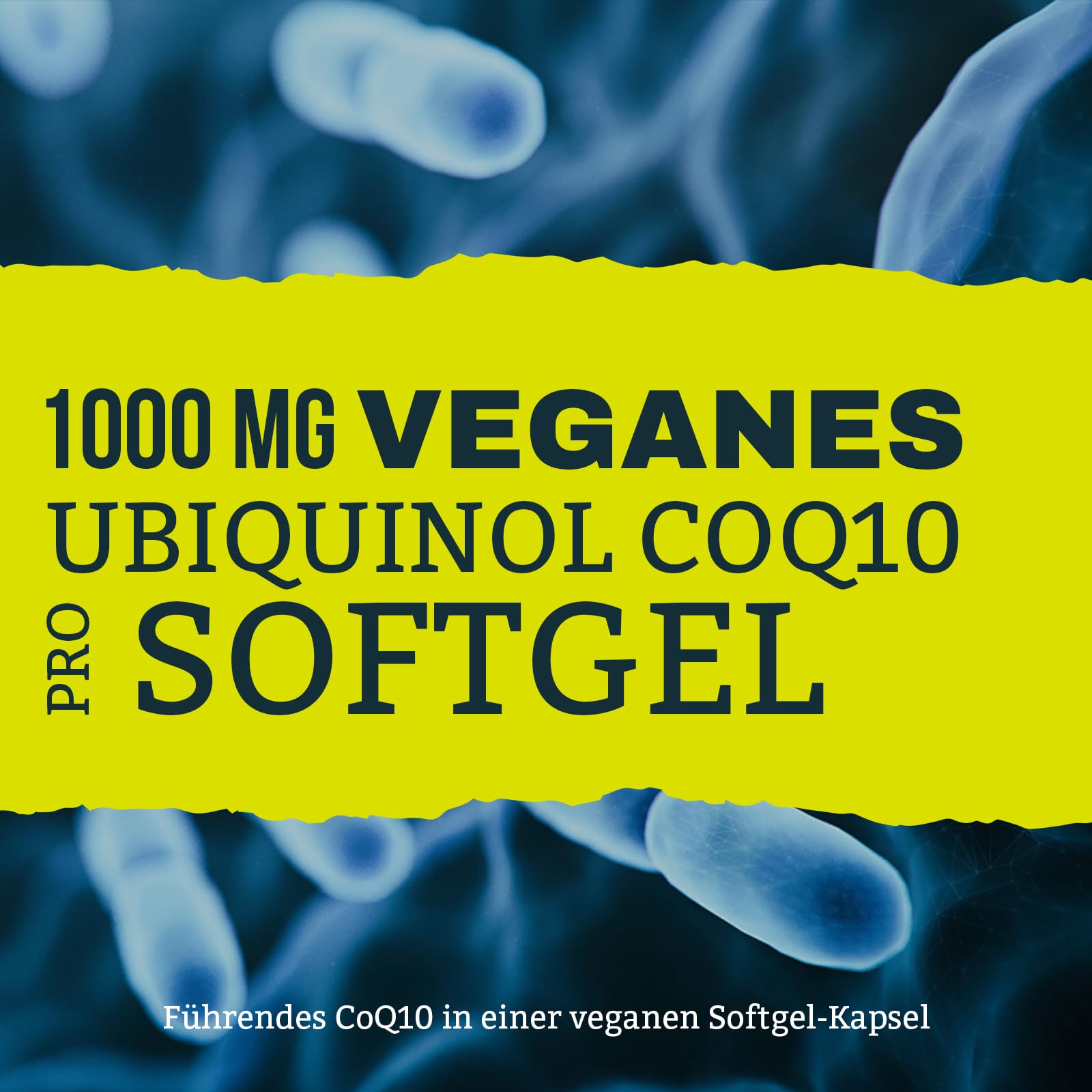 Ubiquinol CoQ10 Liposomal 1000 mg – Coenzyme Q10 vegan hautement dosé avec phosphatidylcholine pour une absorption optimale – Complément alimentaire premium (60 unité (Lot de 1))