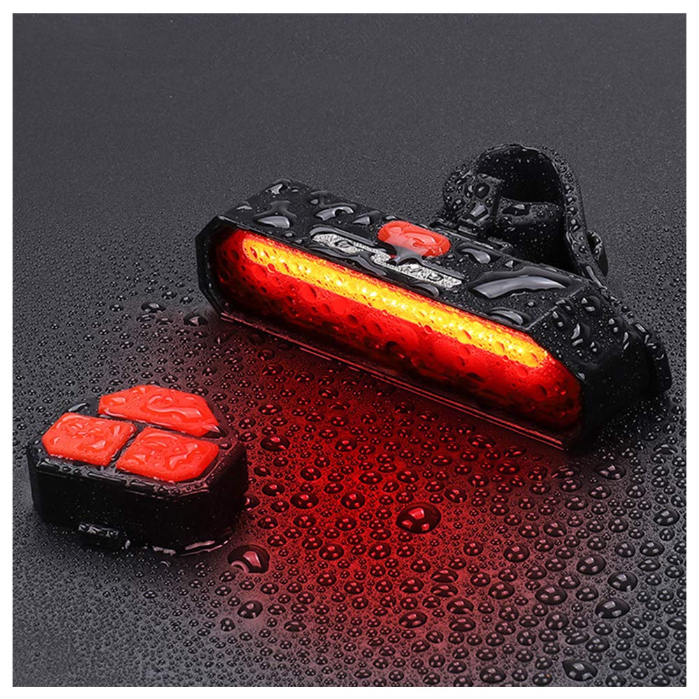 Luce Posteriore per Bici LED USB Ricaricabile Luci di direzione Posteriori per Bici con Telecomando Wireless modalità multifunzionali Luce di Avvertimento per Ciclismo Impermeabile per Mountain Bike