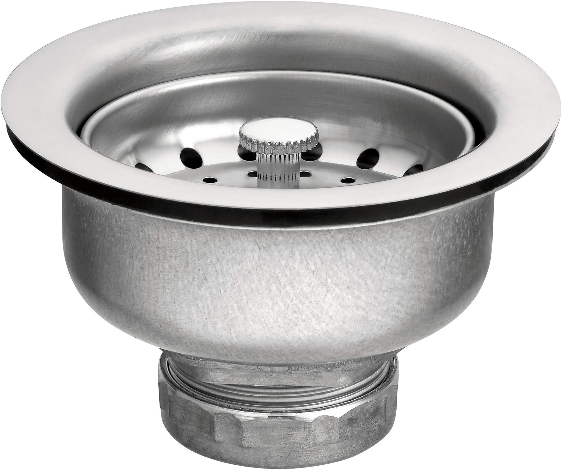 Moen22037 3-1/2 Inch Drop-In Basket Strainer with Drain Assembly, Satin