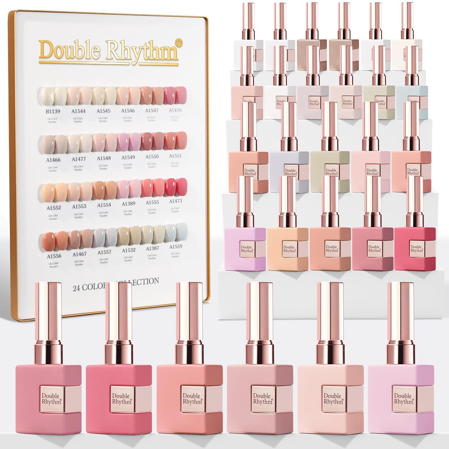 Amazon.com: Double Rhythm 28Pcs 0.5Oz Gel Nail Polish Set Same