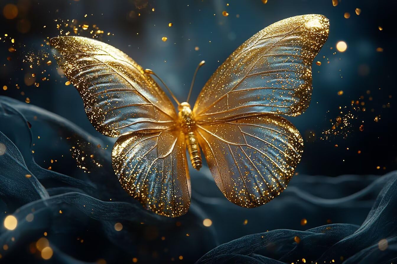 5D Motyl Diament Malarstwo Zestaw dla dorosłych, DIY Zestawy do malowania diamentami Diament, Pełne zestawy artystyczne, Square Rhinestone Ścieg krzyżykowy Malarstwo dla dorosłych Początkujący Wystrój