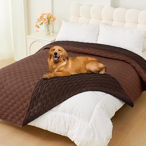 Miniatura 30 de Smiry Manta Impermeable para Cama de Perro 30x70, Manta Suave Reversible para Mascotas, Cubierta Lavable a Prueba de Fugas para Sofá de Gatos y Azul