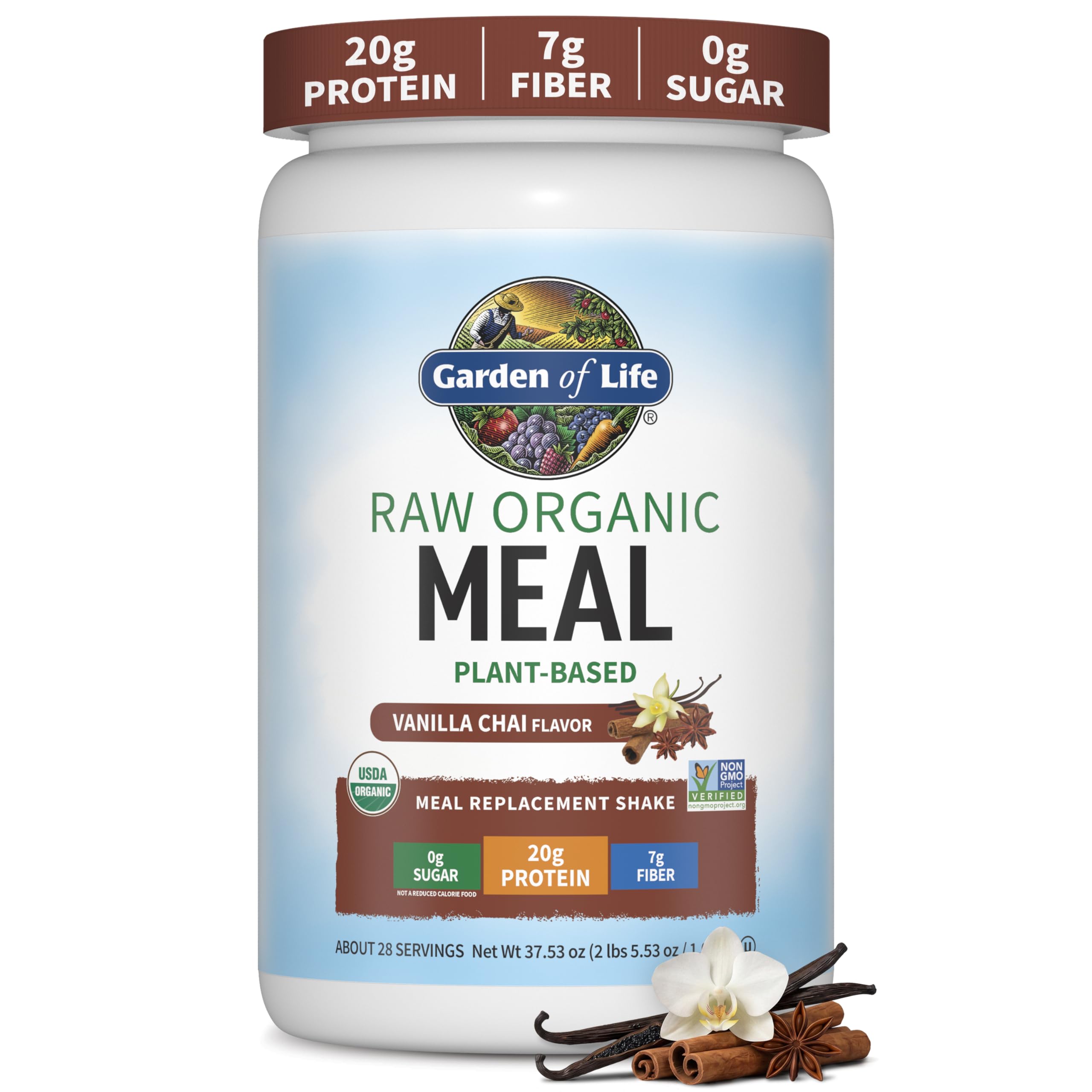 Garden of Life Raw Organic Meal Protein Powder, Vanilla, 28 Servings — Amazon image 14