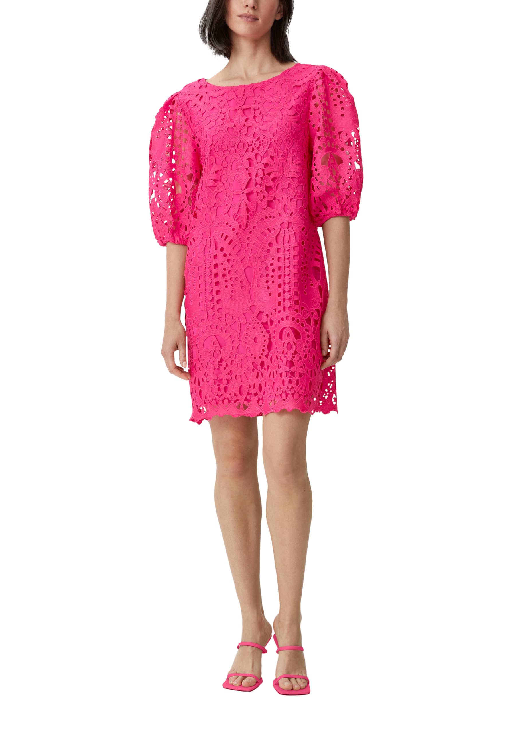 Comma Damen 60.2.61.20.200.2133247 Kleid, 4462 pink, 38
