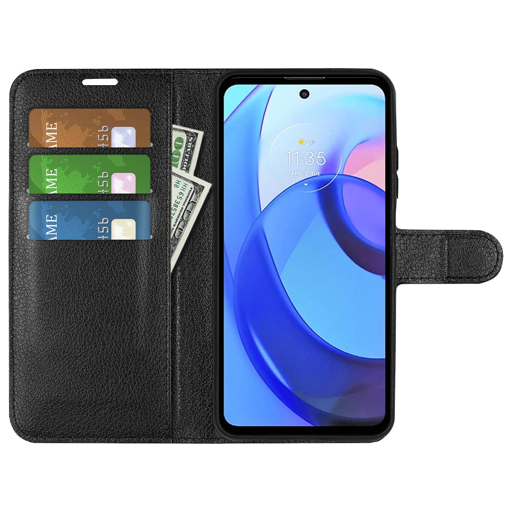 Motorola Moto E20/E30/E40 Leder Flipcase – Elegante Klapphülle Mit Kartenfächern & Standfunktion