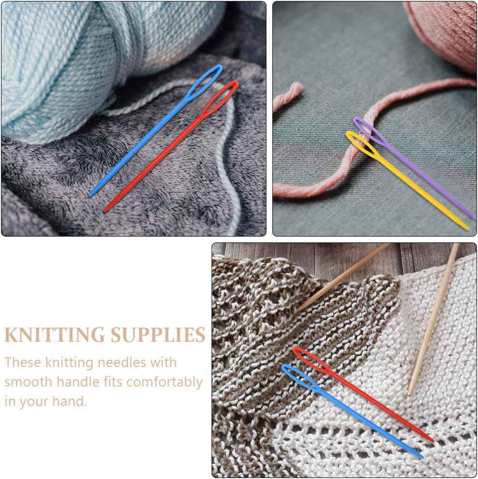 1000pcs Sweater Needle Colorful Yarn Needles Handmade Craft Tool Safety Needle Knitting Supplies Sweater DIY Tool Sweater Knitting Needles Knitting Learning Needles Sewing Needles