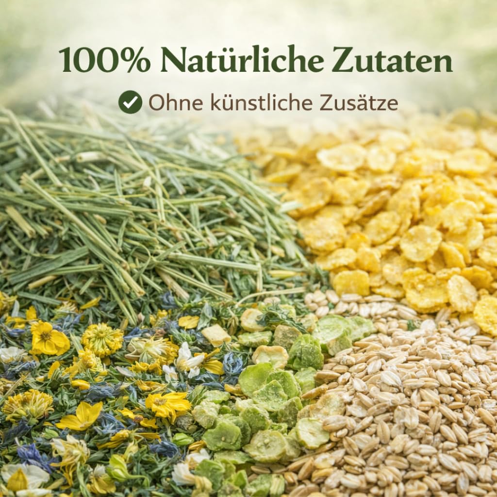 PureMeadow Golden Meadow Mix - Complément alimentaire texturé pour lapins - 7,5 kg - Avec foin des prairies, herbes et légumes