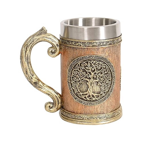 18fl oz Nordic Mythology World Tree Yggdrasil Beer Stein Mug,