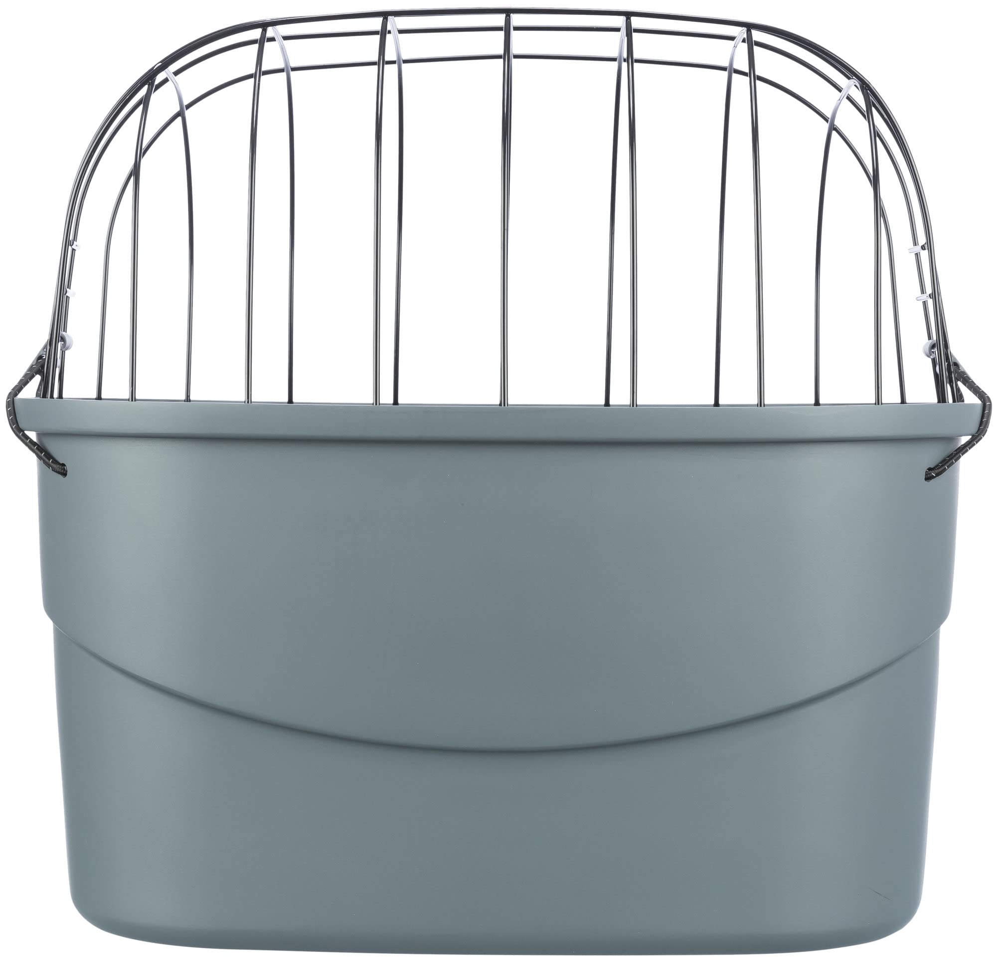 TRIXIE 13096 - Cestino per cani anteriore fino a 5 kg 42 × 39 × 30 cm - Cestino per bicicletta per il manubrio - in plastica e griglia con fissaggio rapido