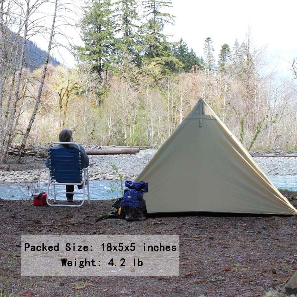 Tenda Campeggio Tenda Ultralight 1 Posto per Camping all'Aperto Escursionismo Trekking