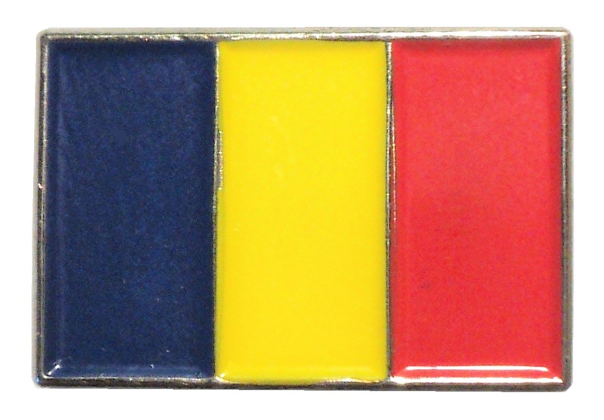 Mercmad Multicolour Romanian National Flag Romania Drapelul României Enamel Badge