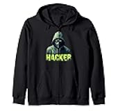 Ethical Hacker Cybersecurity Computer Science Gift Men Women Zip Hoodie