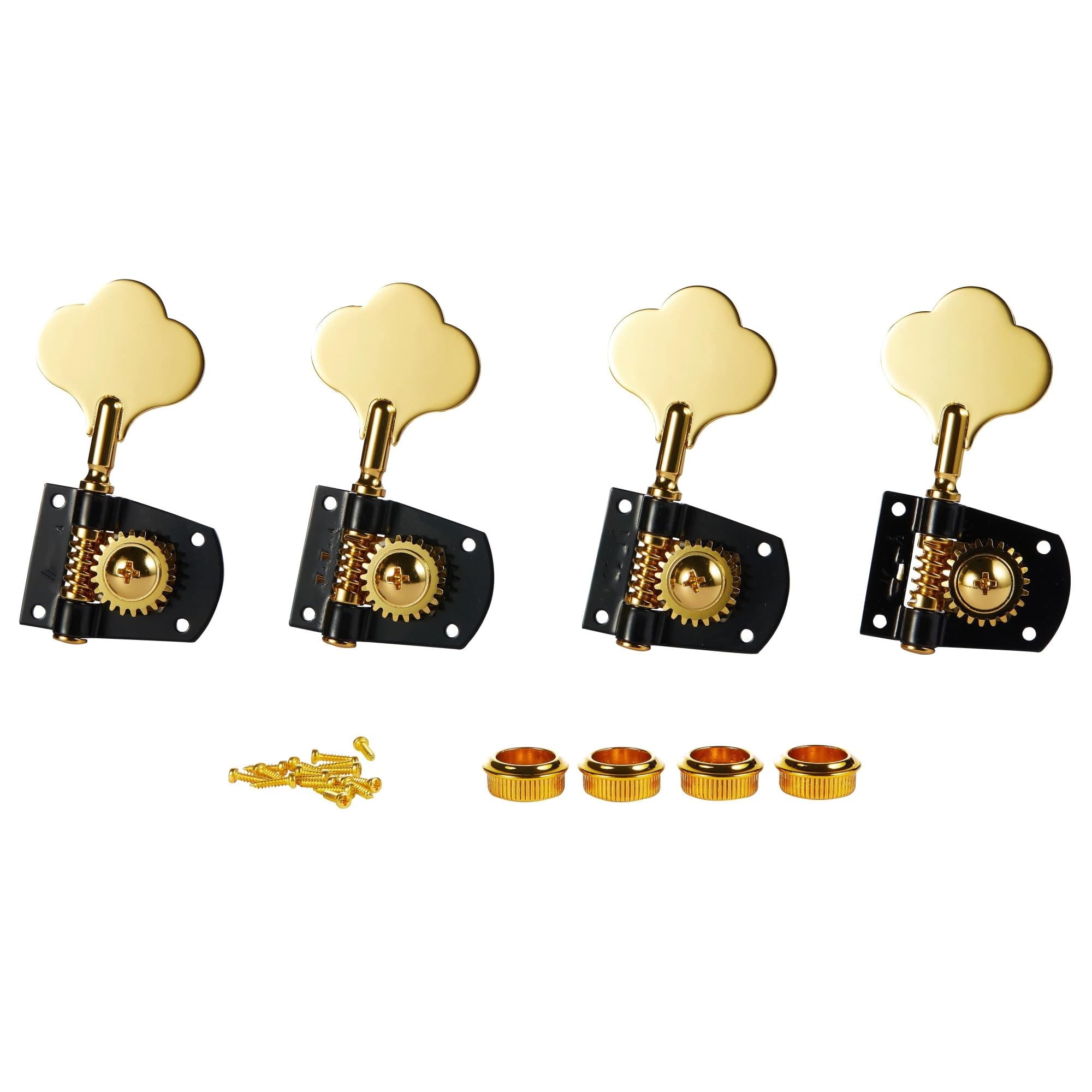 Clavijas De Afinación De Cuerdas Clavijeros De Bajo Clavijeros De Guitarra Perillas(Gold,4R)