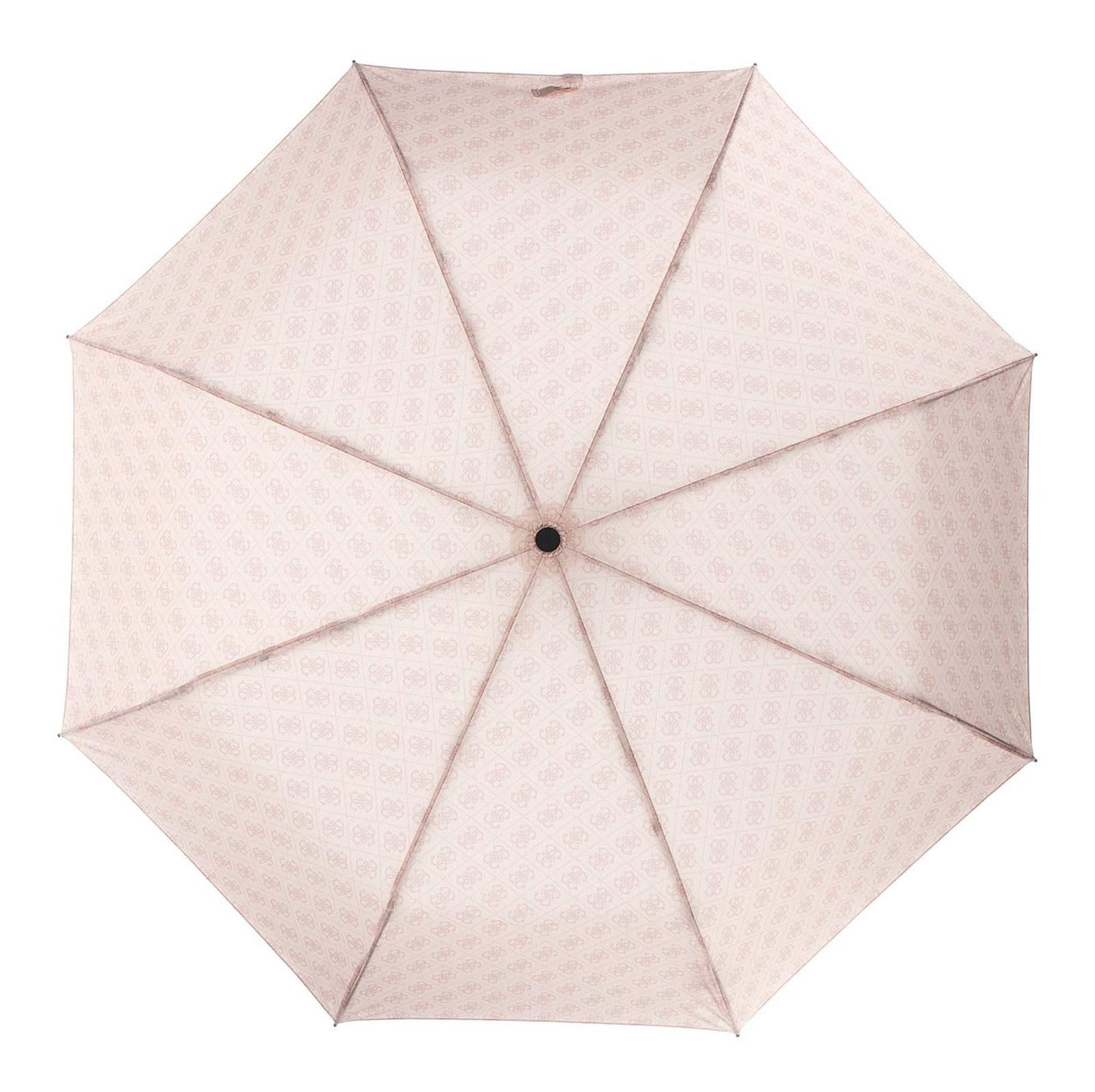 GUESS ombrello Open-Close Umbrella Rose Logo rosa