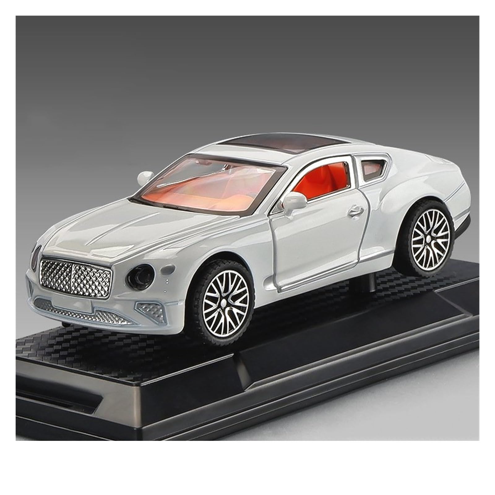 Btwodian Scale Model Car 1:32 For Bentley For Continental For GT Alloy Metal Diecast Model Car Collections(White)