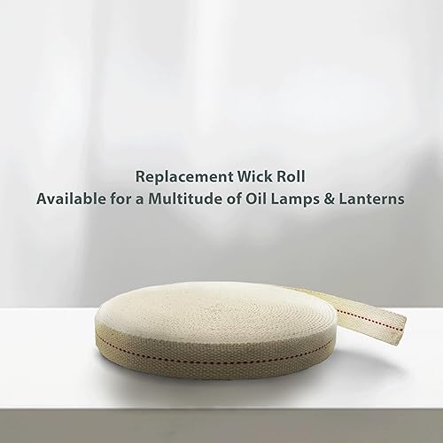 Miniatura 4 de Light of Mine - Rollo de mecha plana 100% algodón de 78 pulgadas para linternas a base de aceite de parafina o queroseno y lámparas de aceite con