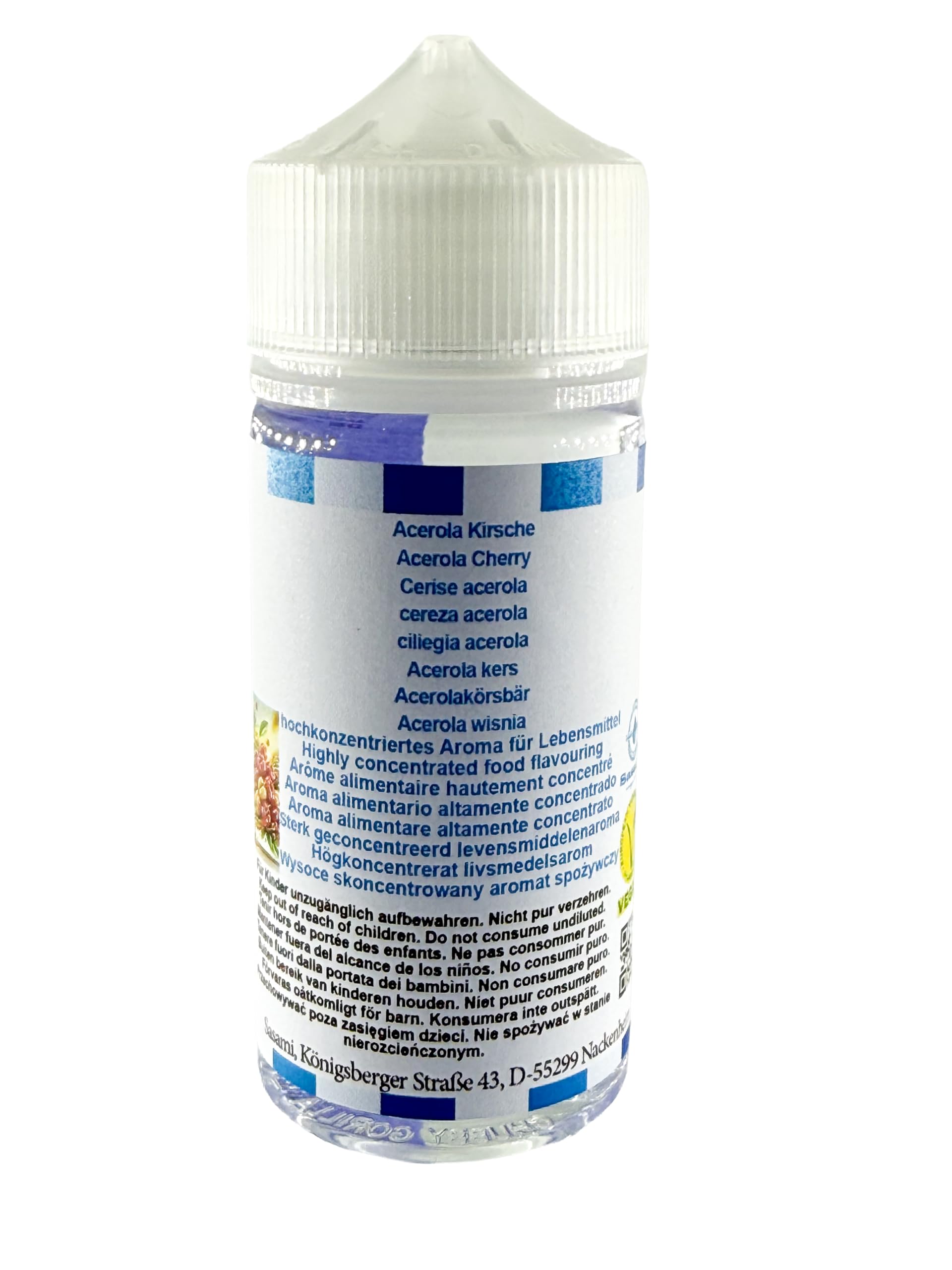 Aroma concentrato ciliegia acerola - vegano - Sasami - 100ml