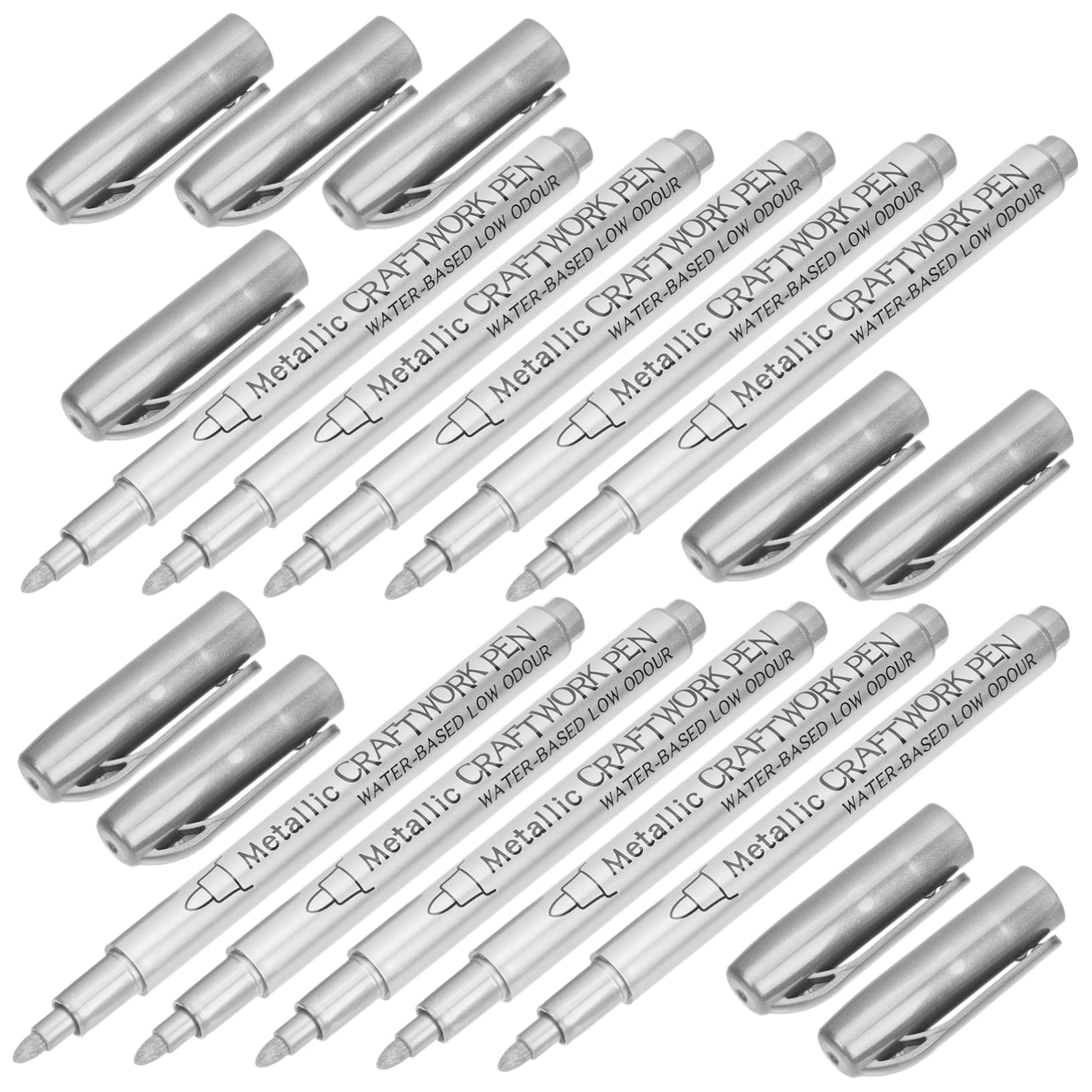 VILLFUL 10piezas Rotulador De Metálica Marcadores Para Tela Marcadores De Permanentes Rotuladores Metalicos Rotuladores Metalizados Diy y Proyectos De Arte