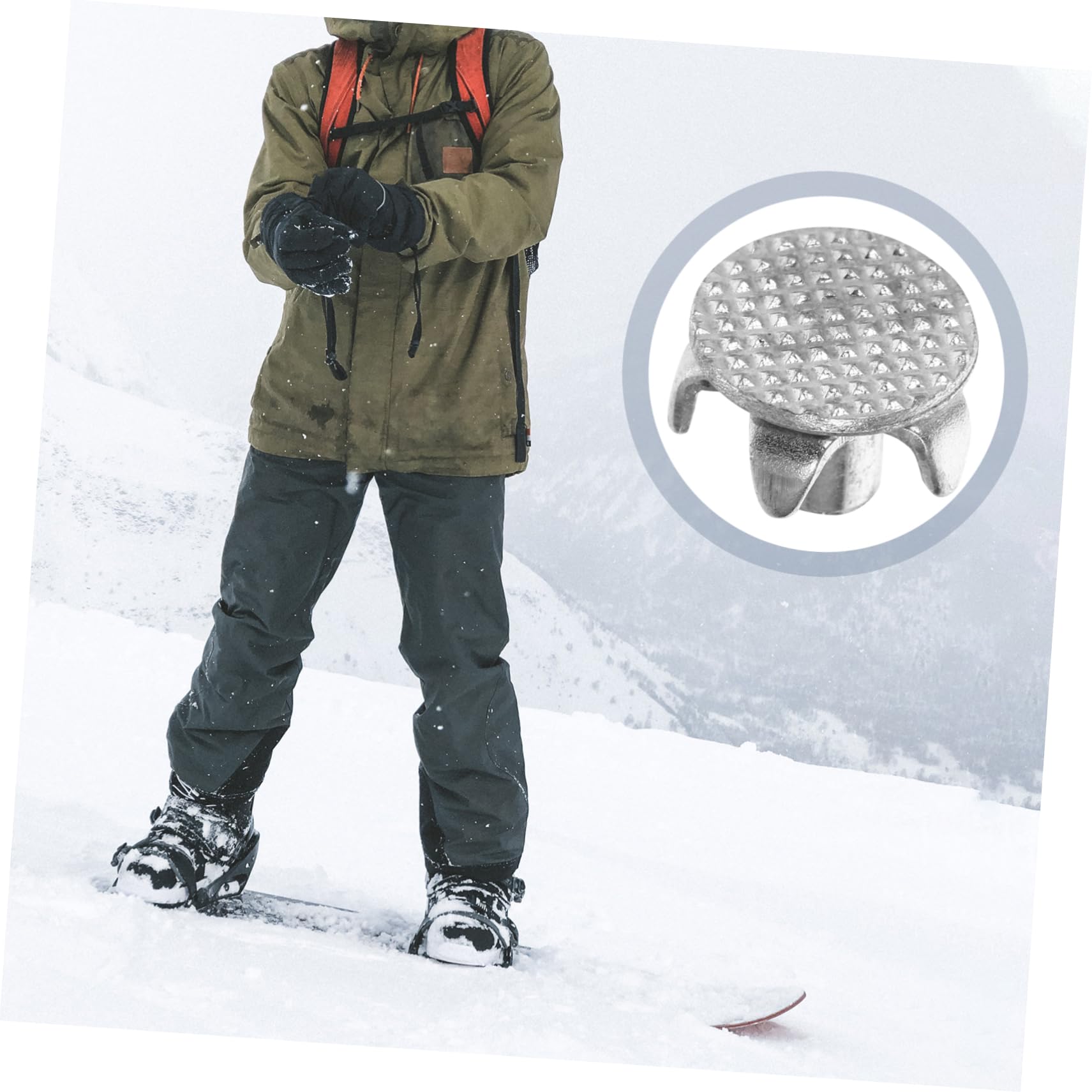 Pinchos Antideslizantes para Zapatos 5 Dientes De Acero, Tacos Metálicos Resistentes, 15 Piezas, Unisex, Ideales para Senderismo y Nieve, Puntas para Crampones, Accesorio Antideslizante