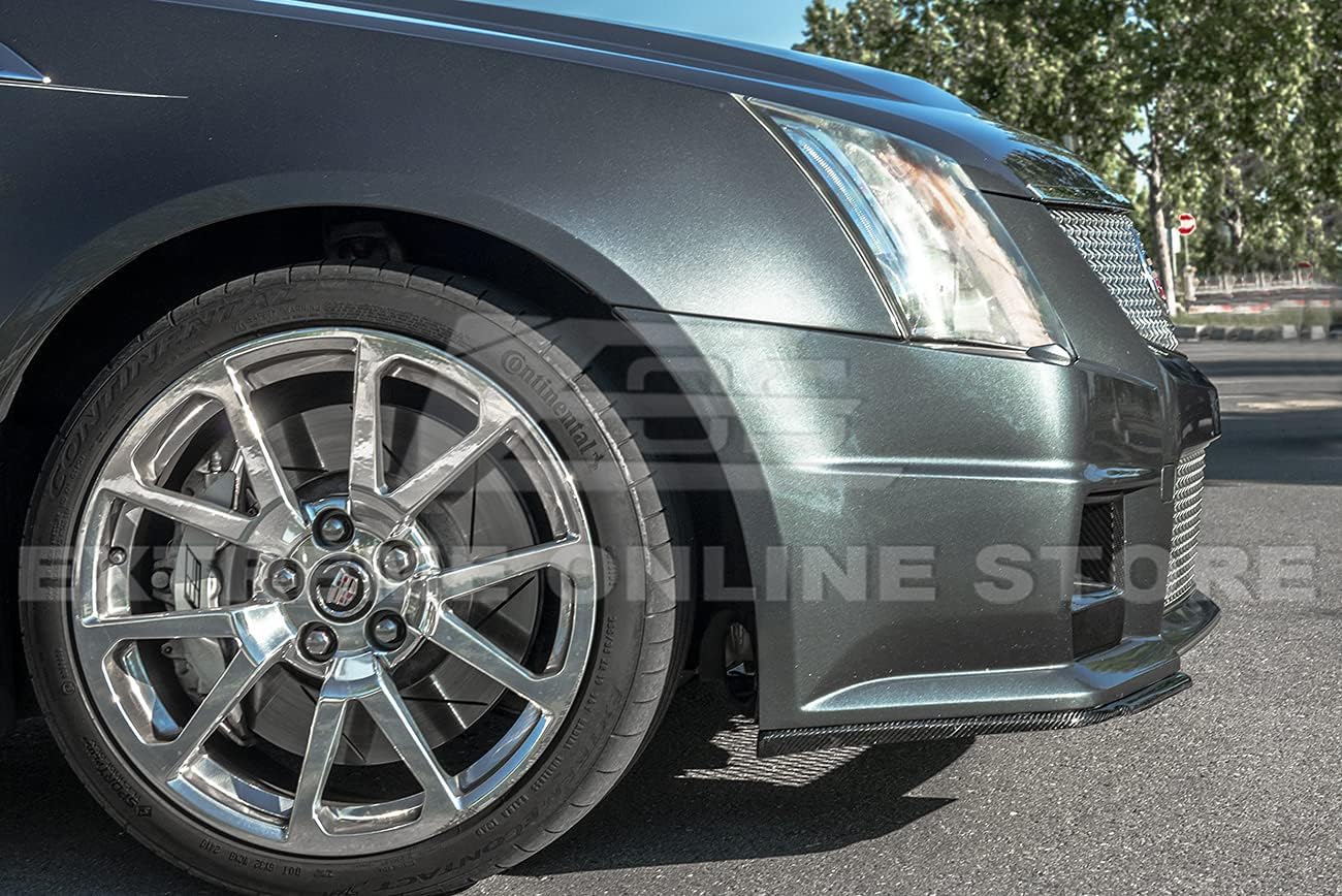 For 2009-2015 Cadillac CTS-V Models | GM Factory Style CARBON FIBER Front Bumper Lower Lip Splitter