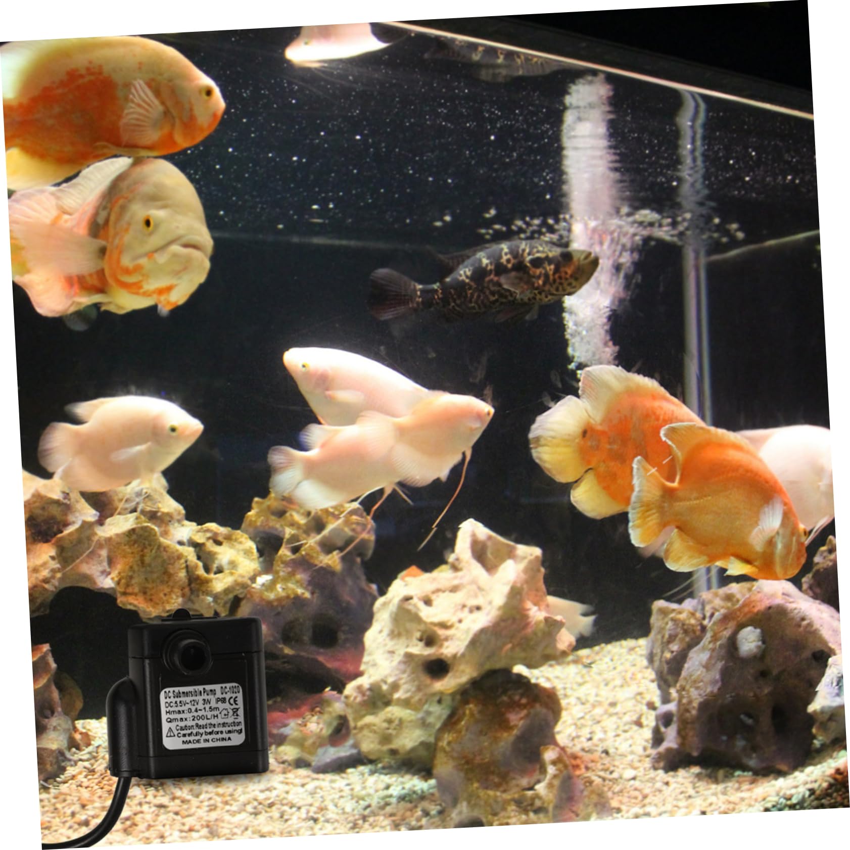 COLLBATH 3St Tauchpumpe Gartenteichpumpe aquarienpumpe brunnenpumpe Fischteichpumpe wasserpumpe Pumpe für Hydrokultursysteme Teichpumpen tauchfähig im Freien Aquarium Pumpe Abs