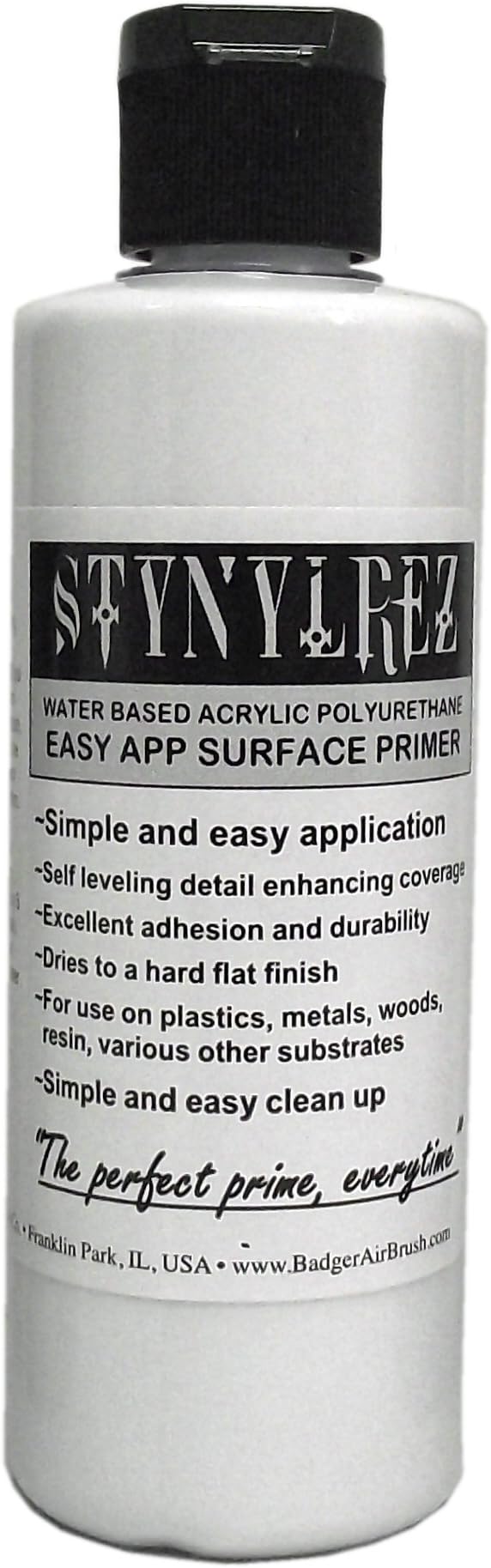 Masino Badger Air-Brush Co. Stynylrez SNR-401 Primer, 4 Fl Oz (Pack of 1), White, 4 Ounce