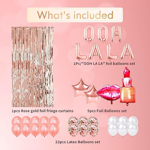 Miniatura 2 de Decoración de fiesta de lencería para decoración de ducha, lencería Ooh La La, globos de despedida de soltera, decoración de fiesta de despedida de