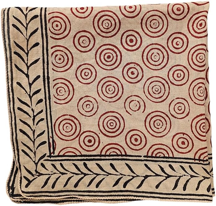 Bandana Scarf Head Scarf Scarves For Women Block Print Bandana Handmade Block Print Natural Colours Organic Colours - Image 6