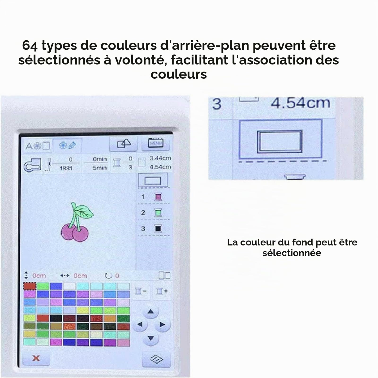 Machine à Coudre et Broderie, Machine à Broder numérique électrique, Machine à Coudre Automatique avec écran Tactile LCD de 7 Pouces, pour décoration Domestique, vêtements, Artisanat