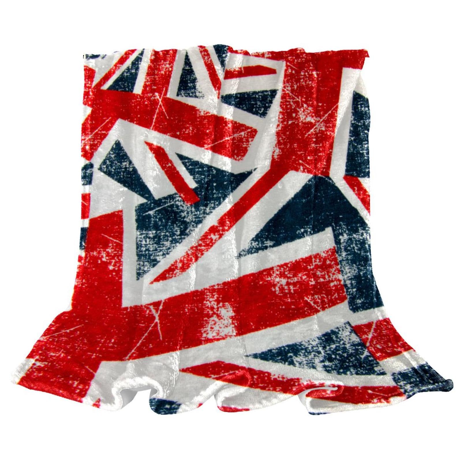 Couverture polaire Union Jack 150x130 cm plaid chaud